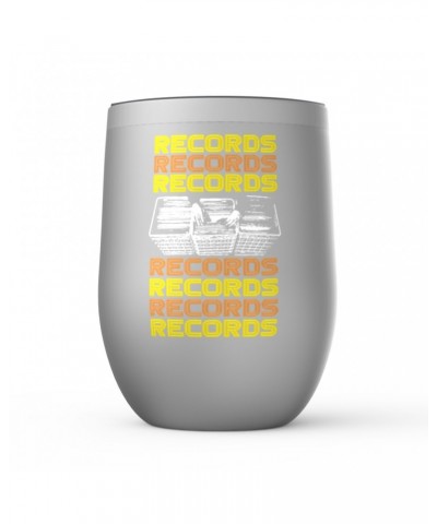 Music Life Wine Tumbler | Milk Crate Digger Stemless Wine Tumbler $11.11 Drinkware