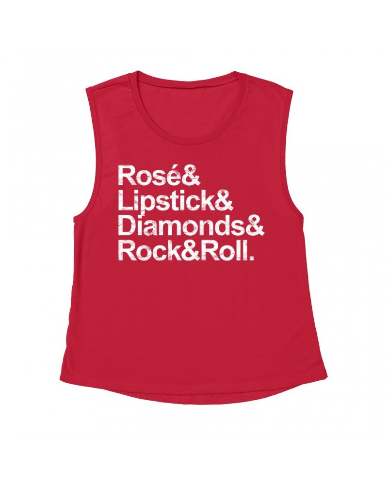 Music Life Muscle Tank Top | Rosé & Rock n' Roll Muscle Tank Top $4.49 Shirts