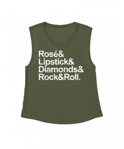 Music Life Muscle Tank Top | Rosé & Rock n' Roll Muscle Tank Top $4.49 Shirts