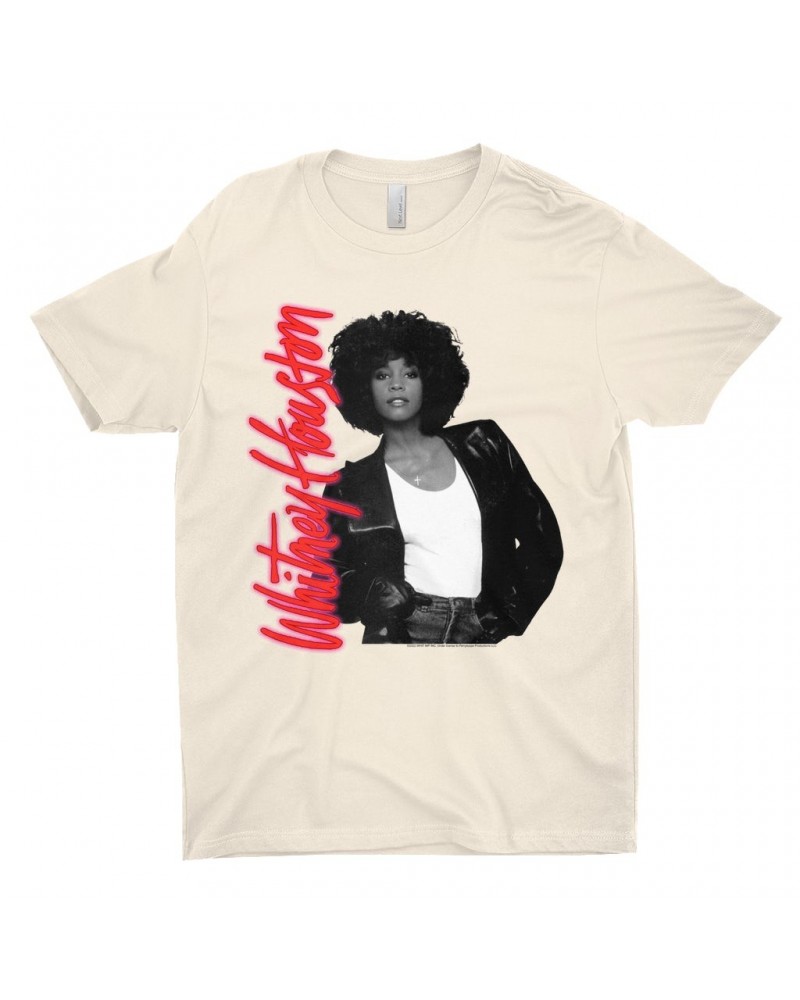 Whitney Houston T-Shirt | Album Photo and Red Neon Logo Shirt $7.19 Shirts