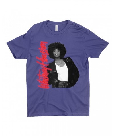 Whitney Houston T-Shirt | Album Photo and Red Neon Logo Shirt $7.19 Shirts