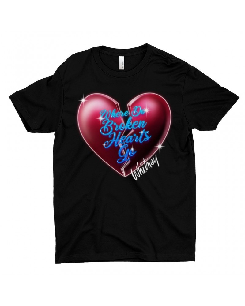 Whitney Houston T-Shirt | Where Do Broken Hearts Go Shirt $12.92 Shirts