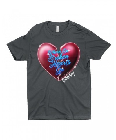 Whitney Houston T-Shirt | Where Do Broken Hearts Go Shirt $12.92 Shirts