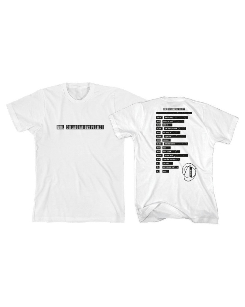 Ed Sheeran No.6 Collaborations Project Pop Up Tracklist White T-Shirt $15.74 Shirts