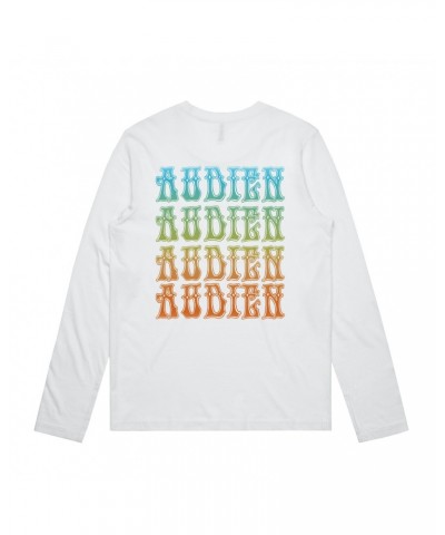 Audien White Long Sleeve Gradient $6.39 Shirts