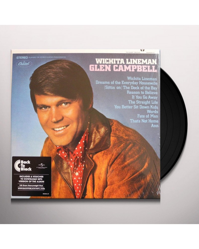 Glen Campbell Wichita Lineman (LP) Vinyl Record $1.75 Vinyl