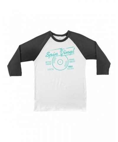 Music Life 3/4 Sleeve Baseball Tee | Spin Vinyl Shirt $7.40 Shirts