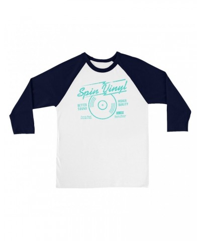 Music Life 3/4 Sleeve Baseball Tee | Spin Vinyl Shirt $7.40 Shirts