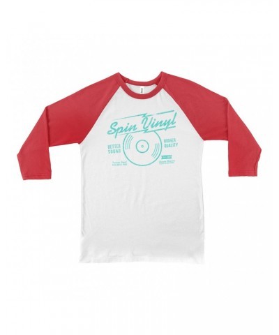 Music Life 3/4 Sleeve Baseball Tee | Spin Vinyl Shirt $7.40 Shirts