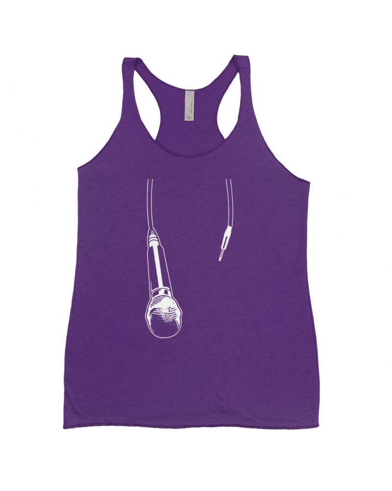 Music Life Colorful Racerback Tank | Let The Mic Hang Tank Top $6.23 Shirts