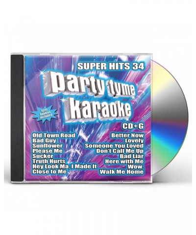 Party Tyme Karaoke Super Hits 34 (16-song CD+G) CD $15.00 CD