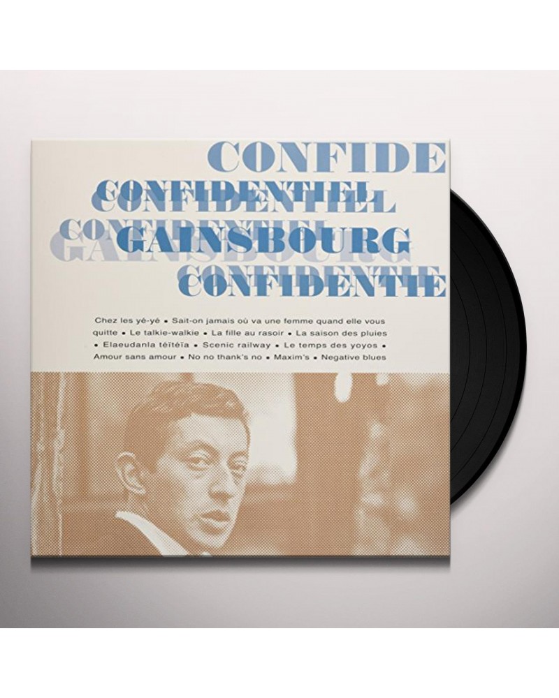 Serge Gainsbourg Confidentiel Vinyl Record $8.65 Vinyl