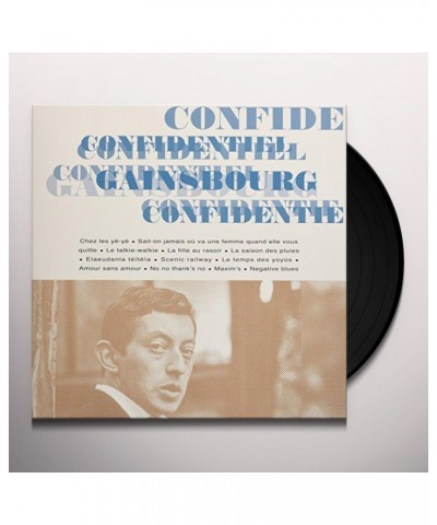 Serge Gainsbourg Confidentiel Vinyl Record $8.65 Vinyl