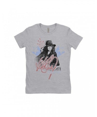 Whitney Houston Ladies' Boyfriend T-Shirt | Shooting Stars Image Shirt $10.57 Shirts