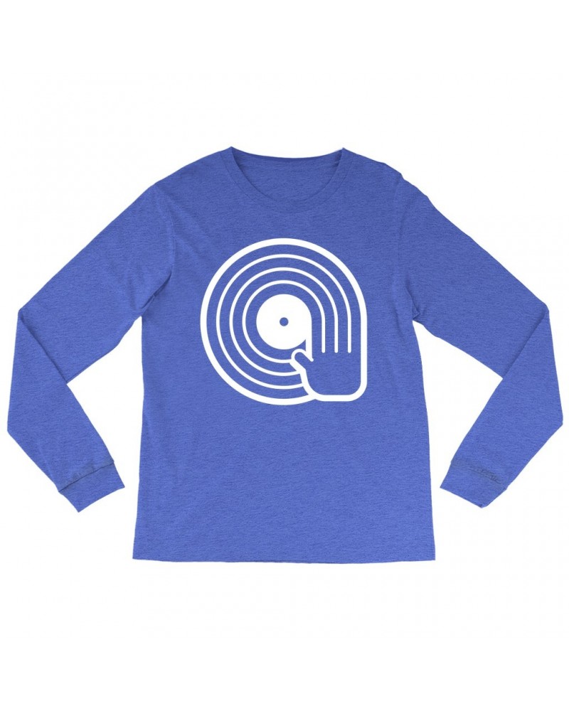 Music Life Heather Long Sleeve Shirt | DJ Spinning Vinyl Shirt $3.90 Shirts