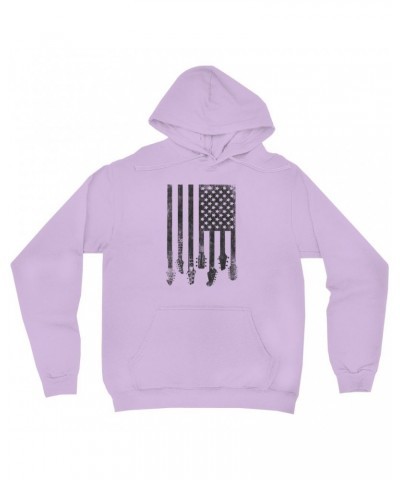 Music Life Hoodie | Flag Guitar Hoodie $13.93 Sweatshirts