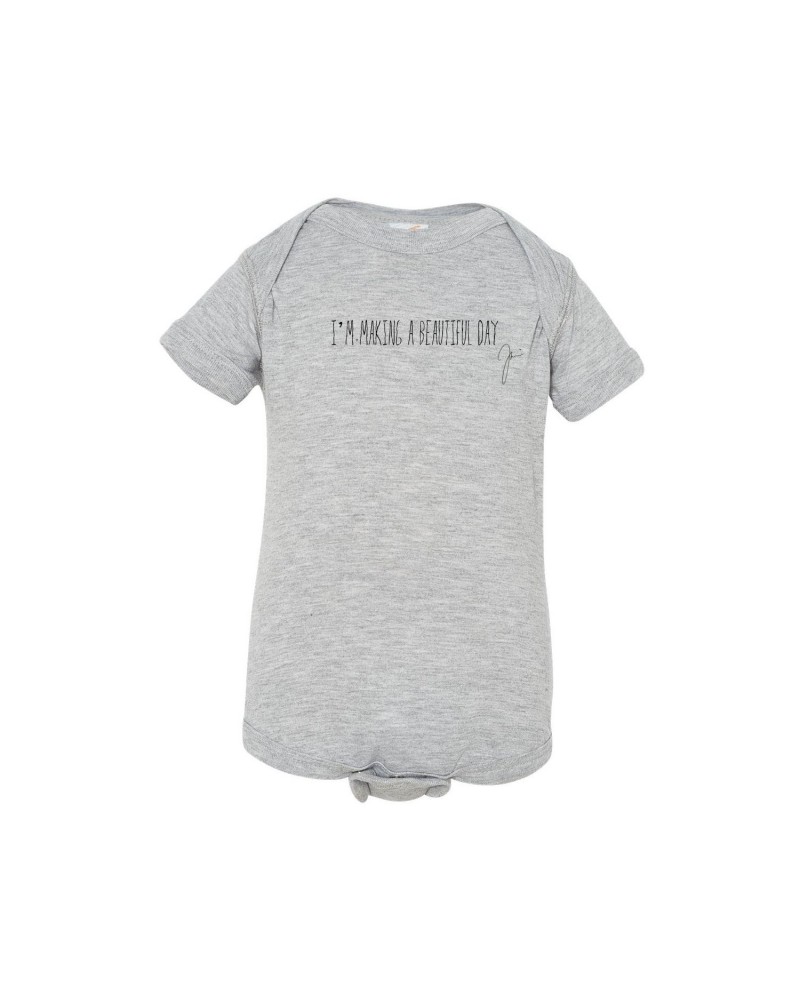 Joshua Radin I'm Making A Beautiful Day Onesie (Grey) $3.47 Kids