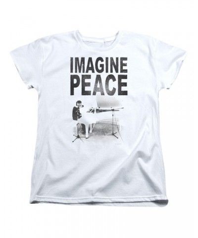 John Lennon Women's Shirt | IMAGINE Ladies Tee $7.37 Shirts