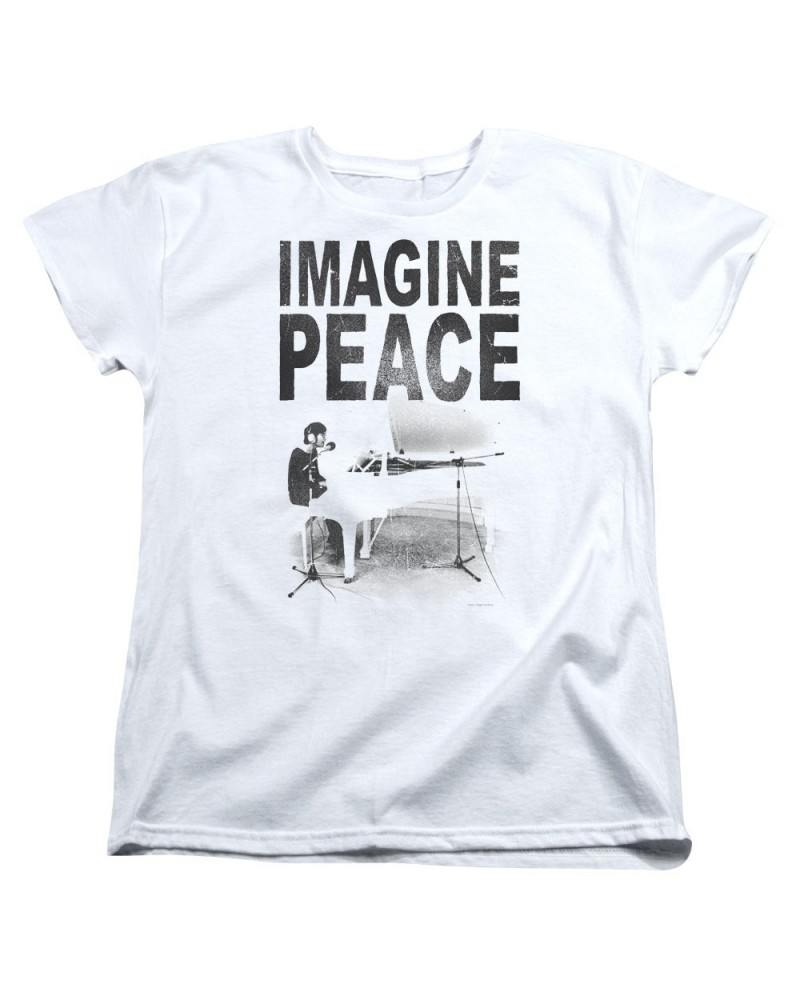 John Lennon Women's Shirt | IMAGINE Ladies Tee $7.37 Shirts