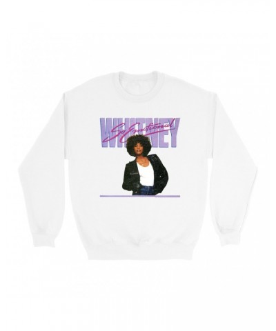 Whitney Houston Sweatshirt | So Emotional Album Cover Design Distressed Sweatshirt $6.73 Sweatshirts