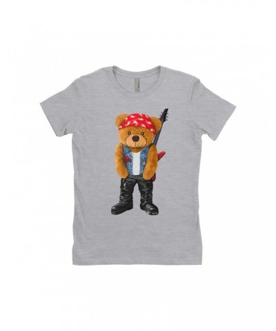 Music Life Ladies' Boyfriend T-Shirt | Rocker Teddy Shirt $10.34 Shirts