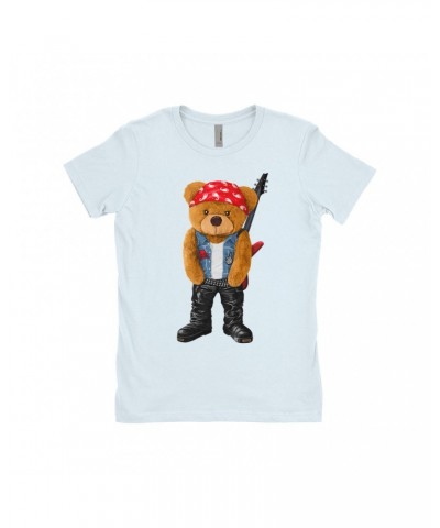 Music Life Ladies' Boyfriend T-Shirt | Rocker Teddy Shirt $10.34 Shirts