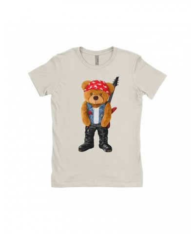 Music Life Ladies' Boyfriend T-Shirt | Rocker Teddy Shirt $10.34 Shirts