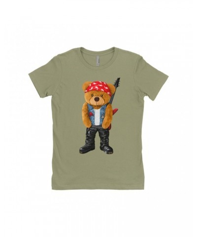 Music Life Ladies' Boyfriend T-Shirt | Rocker Teddy Shirt $10.34 Shirts