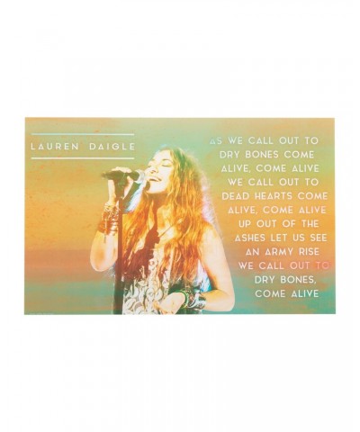 Lauren Daigle Come Alive Poster $5.35 Decor