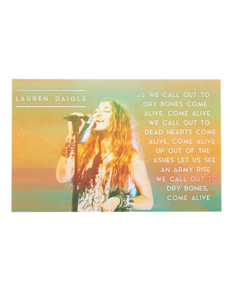 Lauren Daigle Come Alive Poster $5.35 Decor