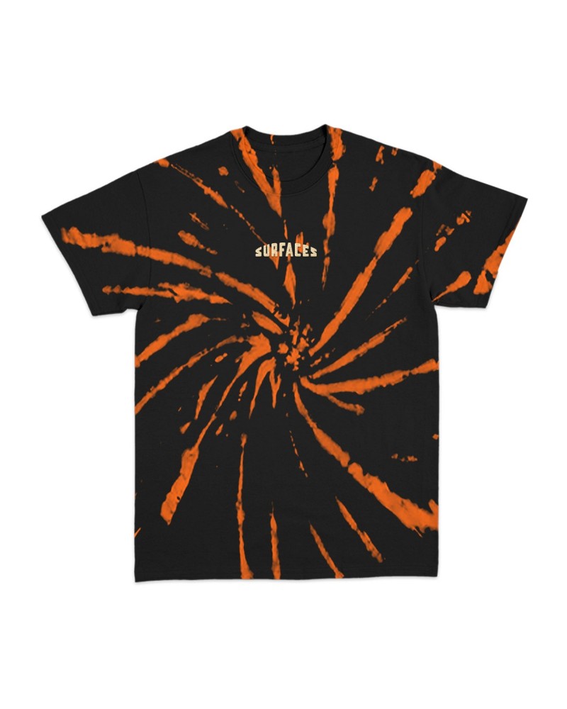 Surfaces Black & Orange Spider Dye T-Shirt $9.44 Shirts