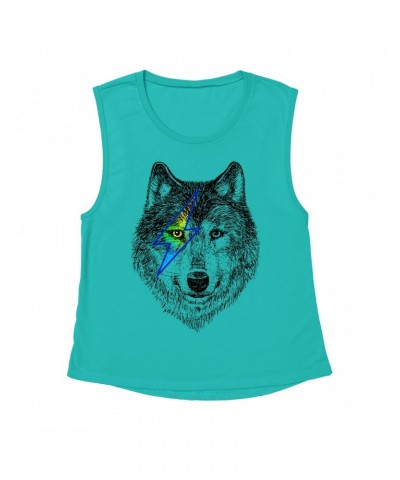 Music Life Muscle Tank Top | Glam Rock Wolf Muscle Tank Top $5.14 Shirts