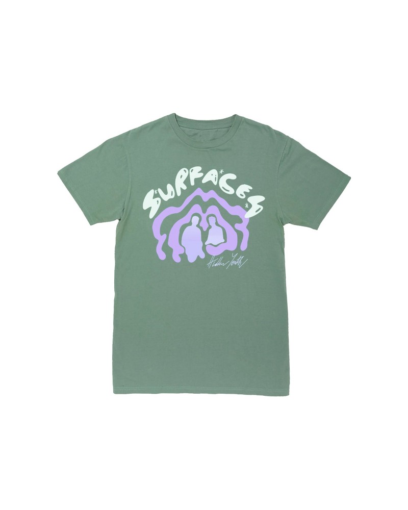 Surfaces Hidden Youth Waves Sage T-Shirt $17.15 Shirts