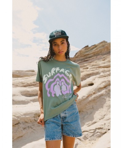 Surfaces Hidden Youth Waves Sage T-Shirt $17.15 Shirts