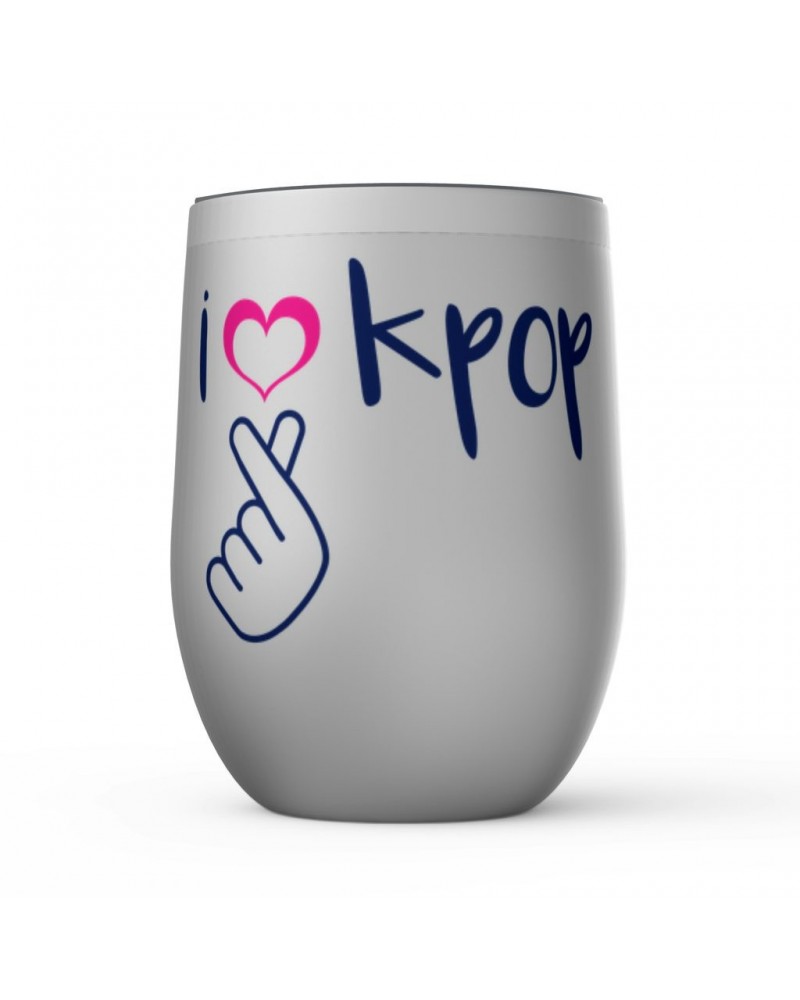 Music Life Wine Tumbler | I Heart Kpop Stemless Wine Tumbler $30.64 Drinkware