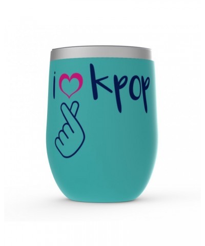 Music Life Wine Tumbler | I Heart Kpop Stemless Wine Tumbler $30.64 Drinkware