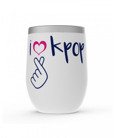 Music Life Wine Tumbler | I Heart Kpop Stemless Wine Tumbler $30.64 Drinkware