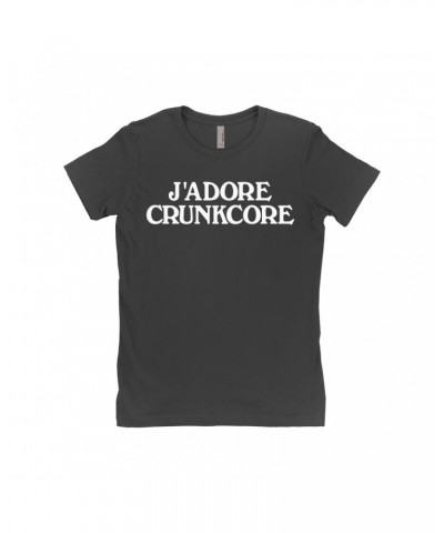 Music Life Ladies' Boyfriend T-Shirt | J'Adore Crunkcore Shirt $7.91 Shirts