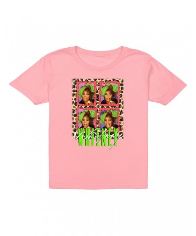 Whitney Houston Kids T-Shirt | Leopard Pop Art Kids T-Shirt $10.07 Kids