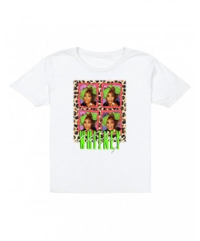 Whitney Houston Kids T-Shirt | Leopard Pop Art Kids T-Shirt $10.07 Kids