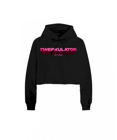 City Girls TWERKULATOR CROPPED BLACK HOODIE $8.09 Sweatshirts