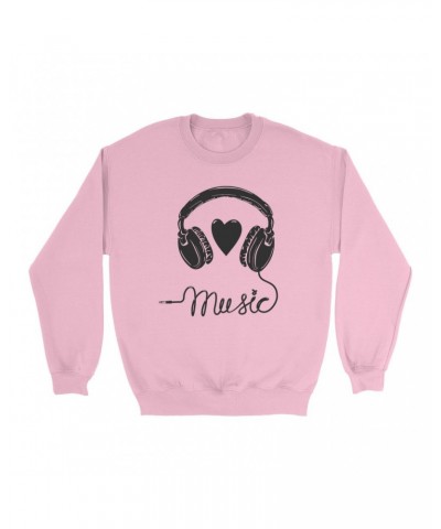 Music Life Colorful Sweatshirt | I Heart Music Sweatshirt $6.06 Sweatshirts