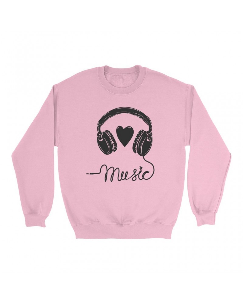 Music Life Colorful Sweatshirt | I Heart Music Sweatshirt $6.06 Sweatshirts