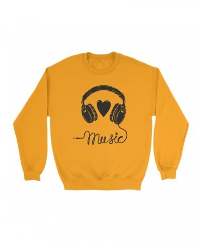 Music Life Colorful Sweatshirt | I Heart Music Sweatshirt $6.06 Sweatshirts