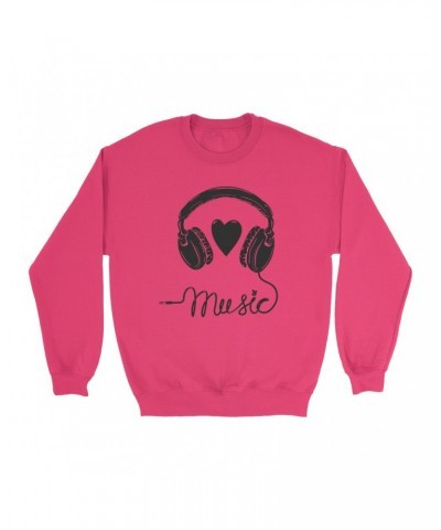 Music Life Colorful Sweatshirt | I Heart Music Sweatshirt $6.06 Sweatshirts