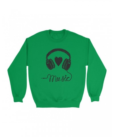 Music Life Colorful Sweatshirt | I Heart Music Sweatshirt $6.06 Sweatshirts