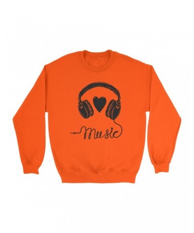 Music Life Colorful Sweatshirt | I Heart Music Sweatshirt $6.06 Sweatshirts