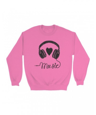 Music Life Colorful Sweatshirt | I Heart Music Sweatshirt $6.06 Sweatshirts